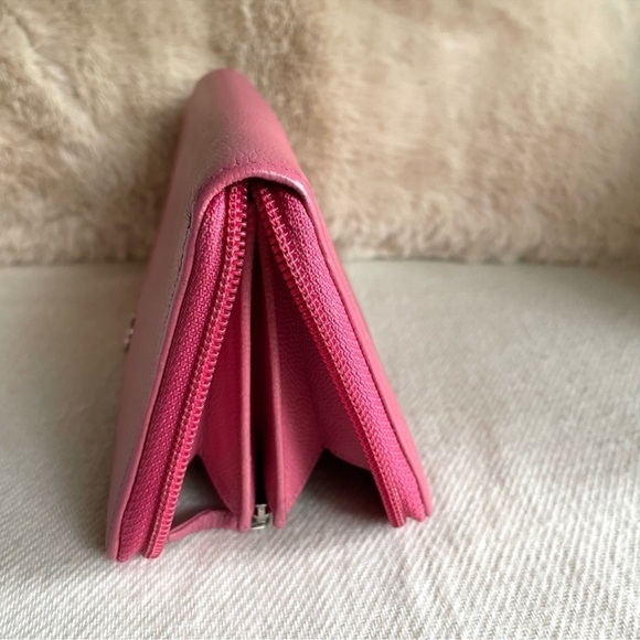 CHANEL Long Wallet Pink CC Mark/Coco Button (Made in Italy🇮🇹) - Picture 3 of 11